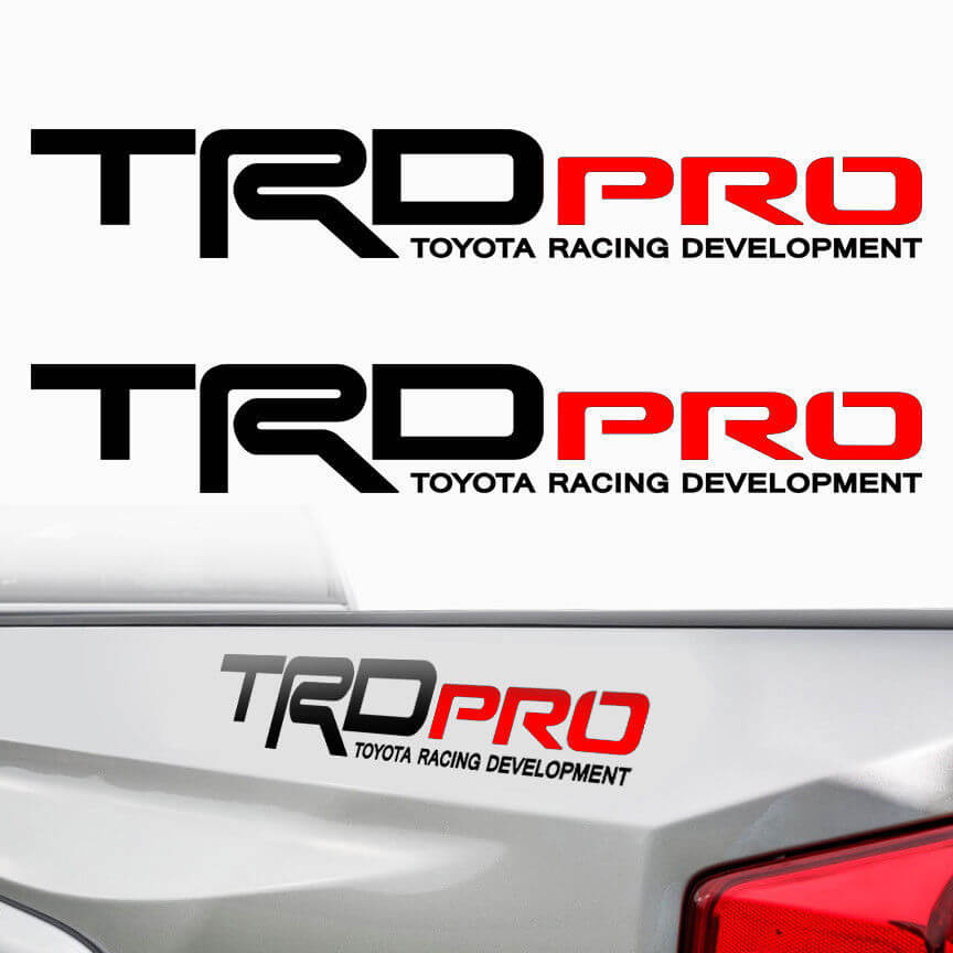 Kit di decalcomanie laterali in vinile TRD Pro per Toyota Tacoma e Tundra