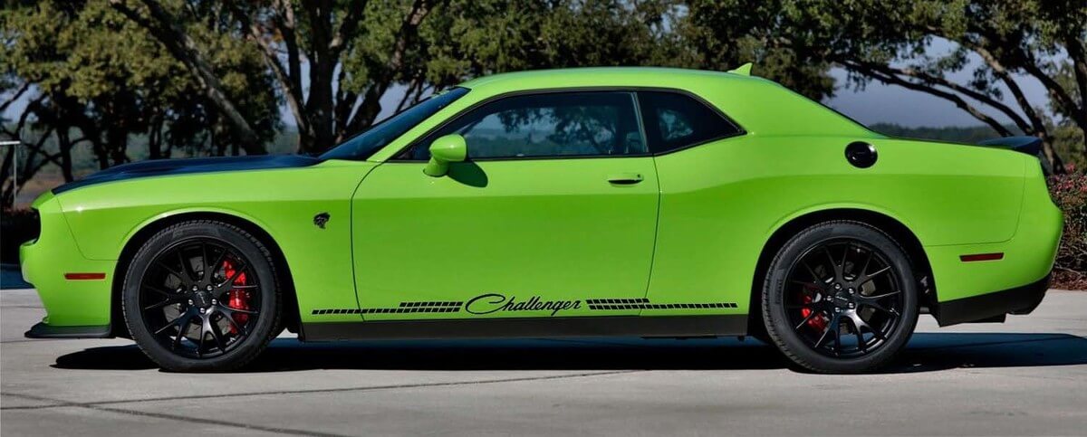 Adesivi per kit decalcomanie grafiche laterali in vinile Dodge Challenger 2008-2018