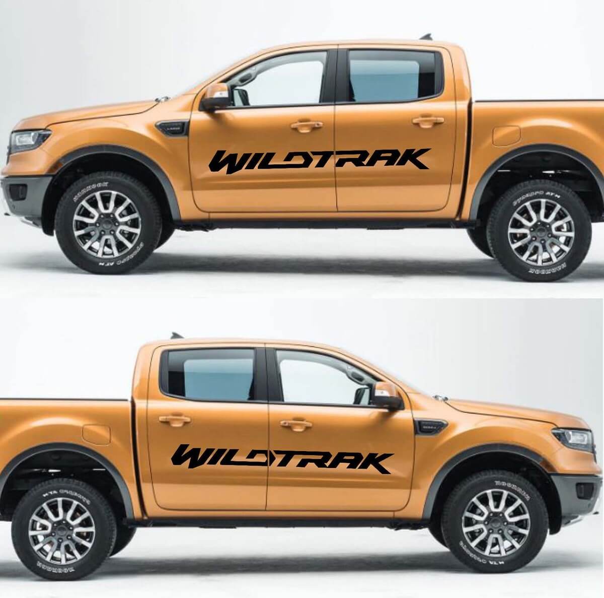 2X Musclecar RANGER Wildtrak Vinile Porte Decalcomanie Decalcomanie Grafica 2016-2018