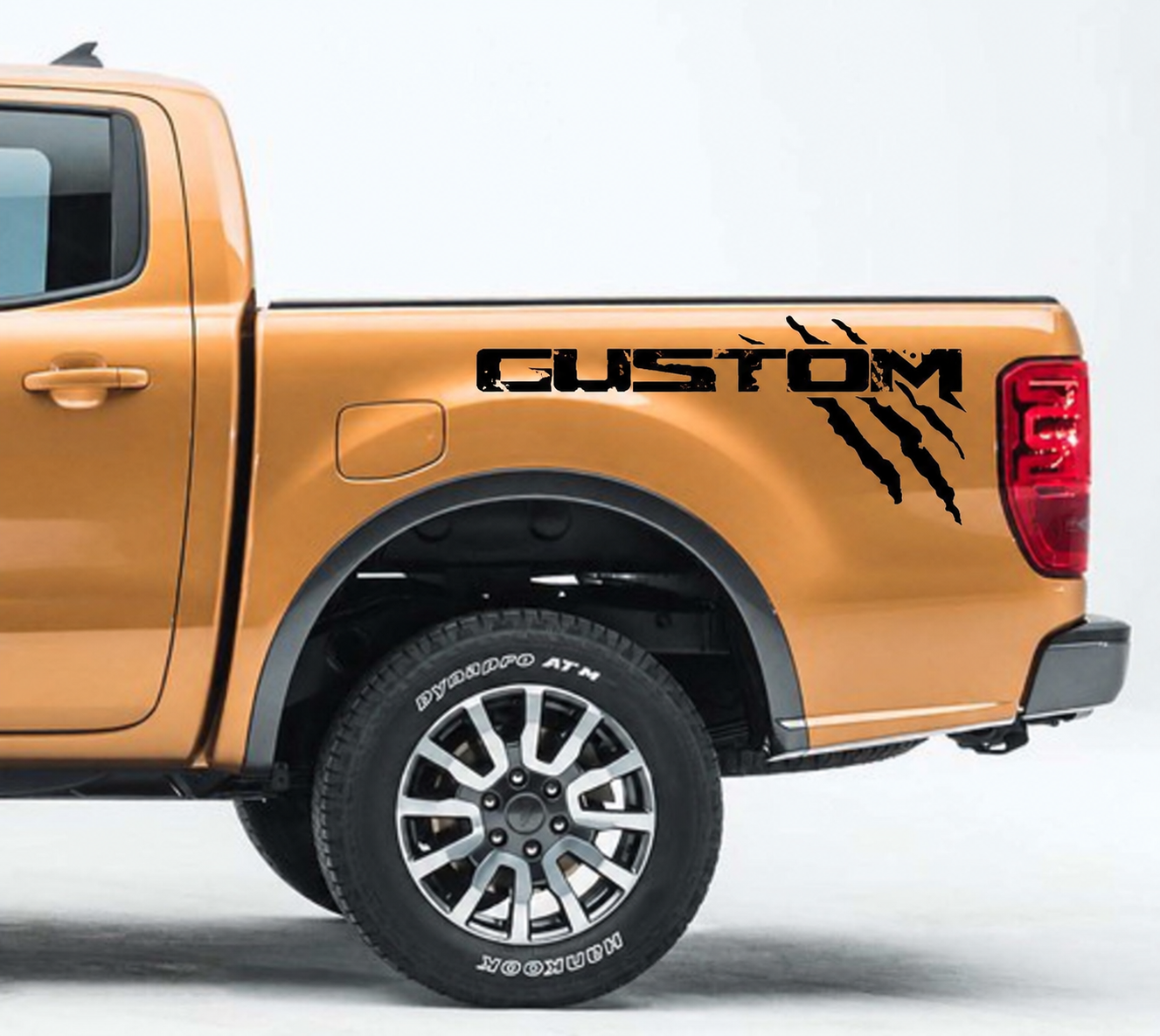 Adesivo in Vinile PERSONALIZZATO a Coppia con Artiglio per il Fianco del Letto per Ford Ranger