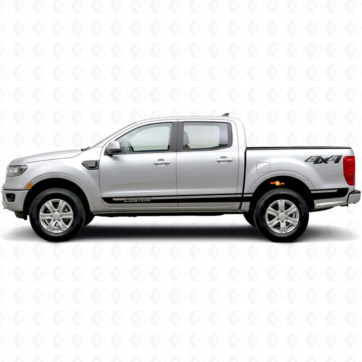 Kit di Adesivi in Vinile Personalizzati 4x4 per Fianchi per Musclecar Ranger Wildtrak