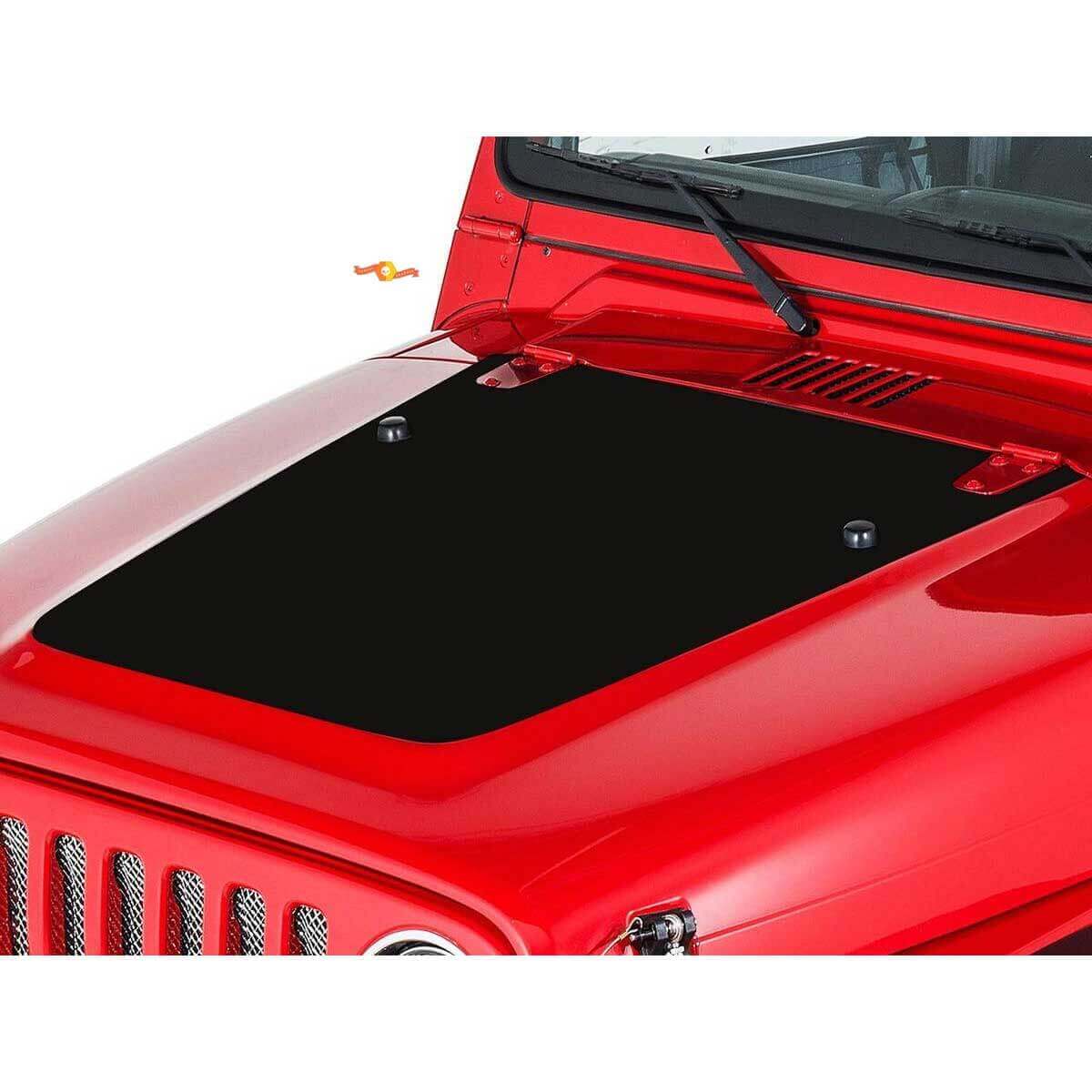 Kit Adesivi in Vinile Nero per Cofano Jeep Wrangler 1999-2006