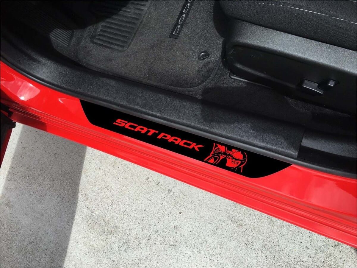 Adesivi in Vinile per Battitacco Scat Pack per Dodge Charger