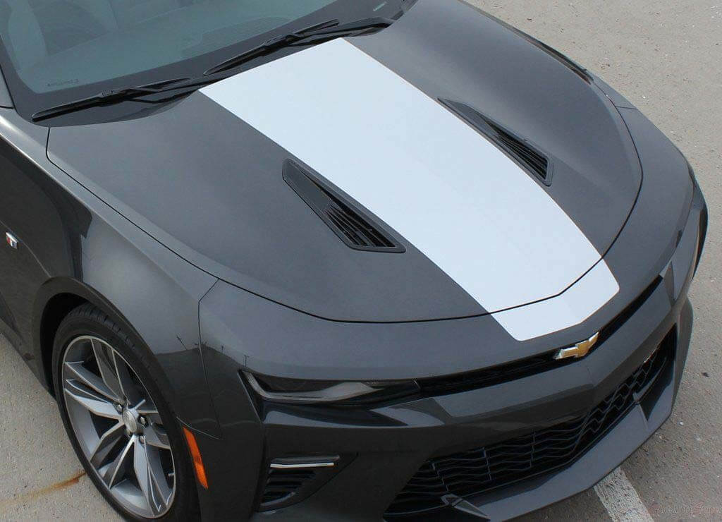 Hood Center Grafica in vinile Adesivi Decalcomanie Strisce per Camaro 2016-2018
