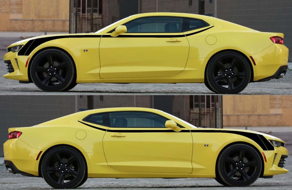 Strisce per decalcomanie adesive grafiche Hockey Upper Accent per Camaro 2016-2018
