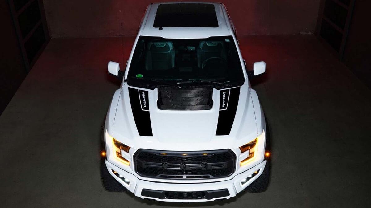 2x Ford F150 Raptor 2016 - 2018 Hood Vinyl Decals grafica rally sticker kit