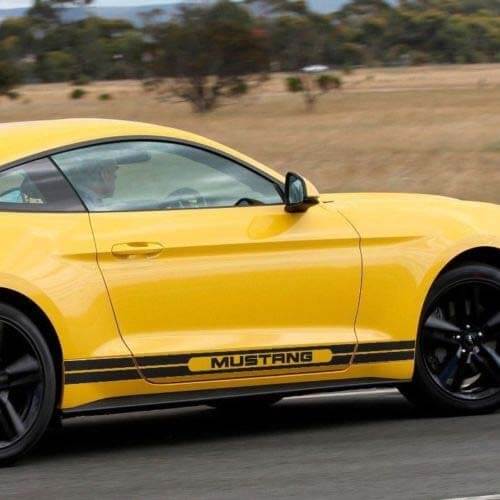 Adesivo per decalcomanie a strisce laterali con grafica Ford Mustang 6a generazione retrò Ford Performance