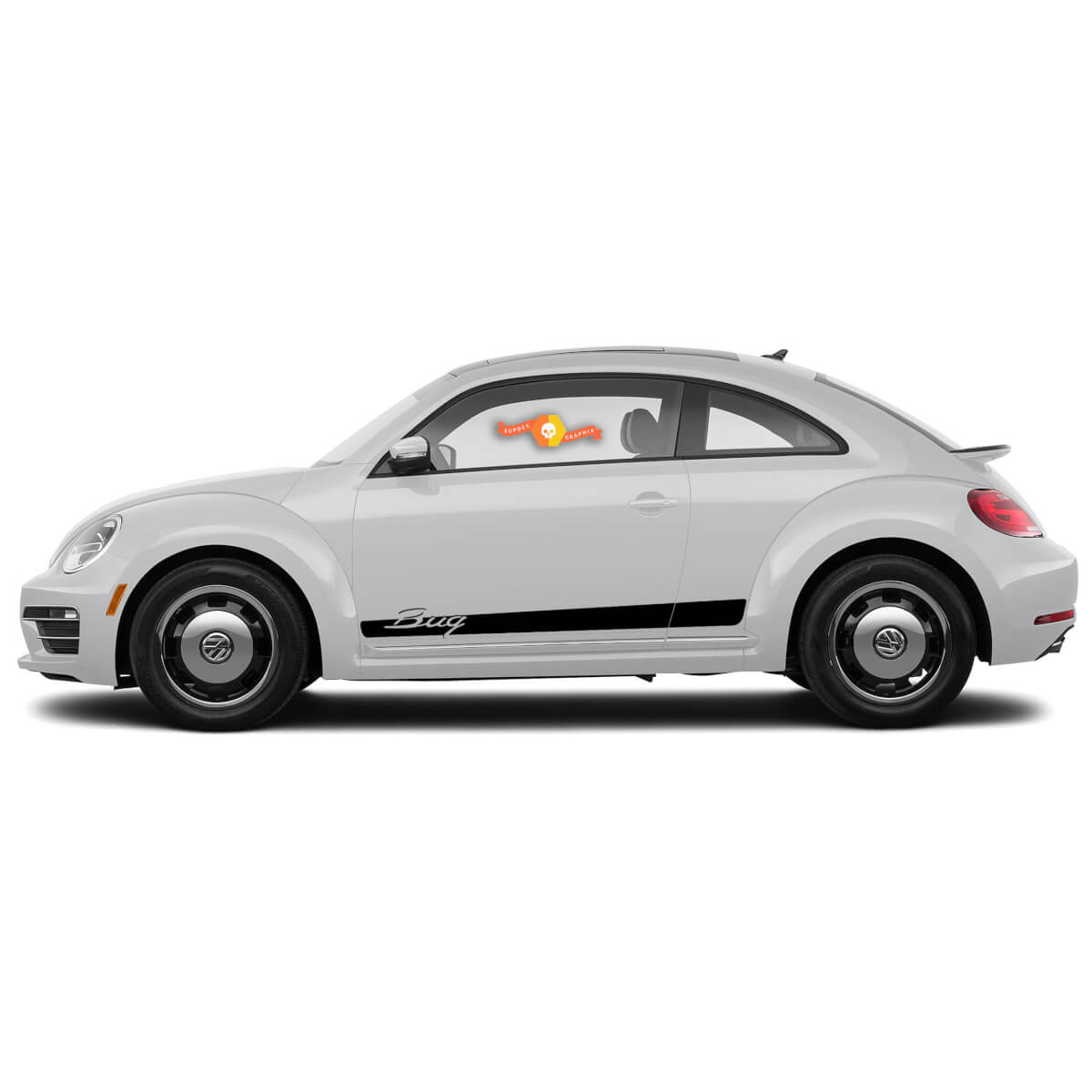 Volkswagen Beetle 2011-2018 Stripe Graphics Decalcomanie Bug Porsche Style