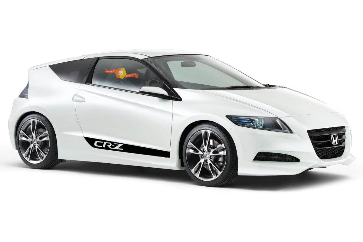 Kit Adesivi in Vinile Strisce Porta con Logo CR-Z per Honda CR-Z