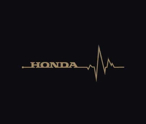 Adesivi Laterali Cuore Pulsante Honda Coppia per Auto Honda