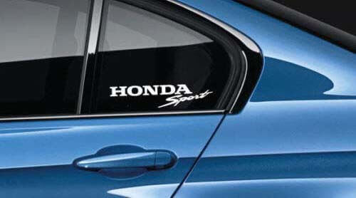 Coppia di Adesivi in Vinile per Finestrino Sportivo Posteriore Honda Civic