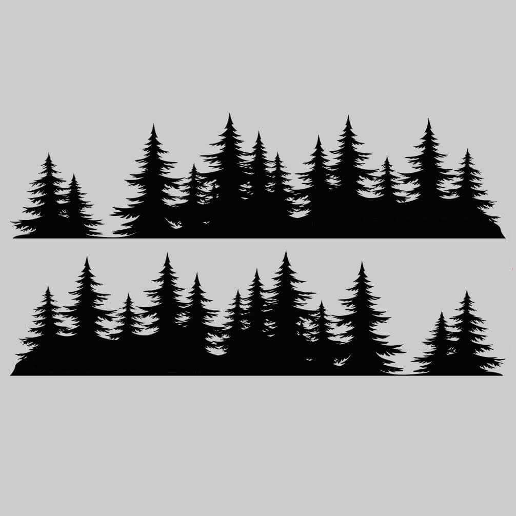 Kit di Adesivi Laterali in Stile Foresta per Subaru Crosstrek