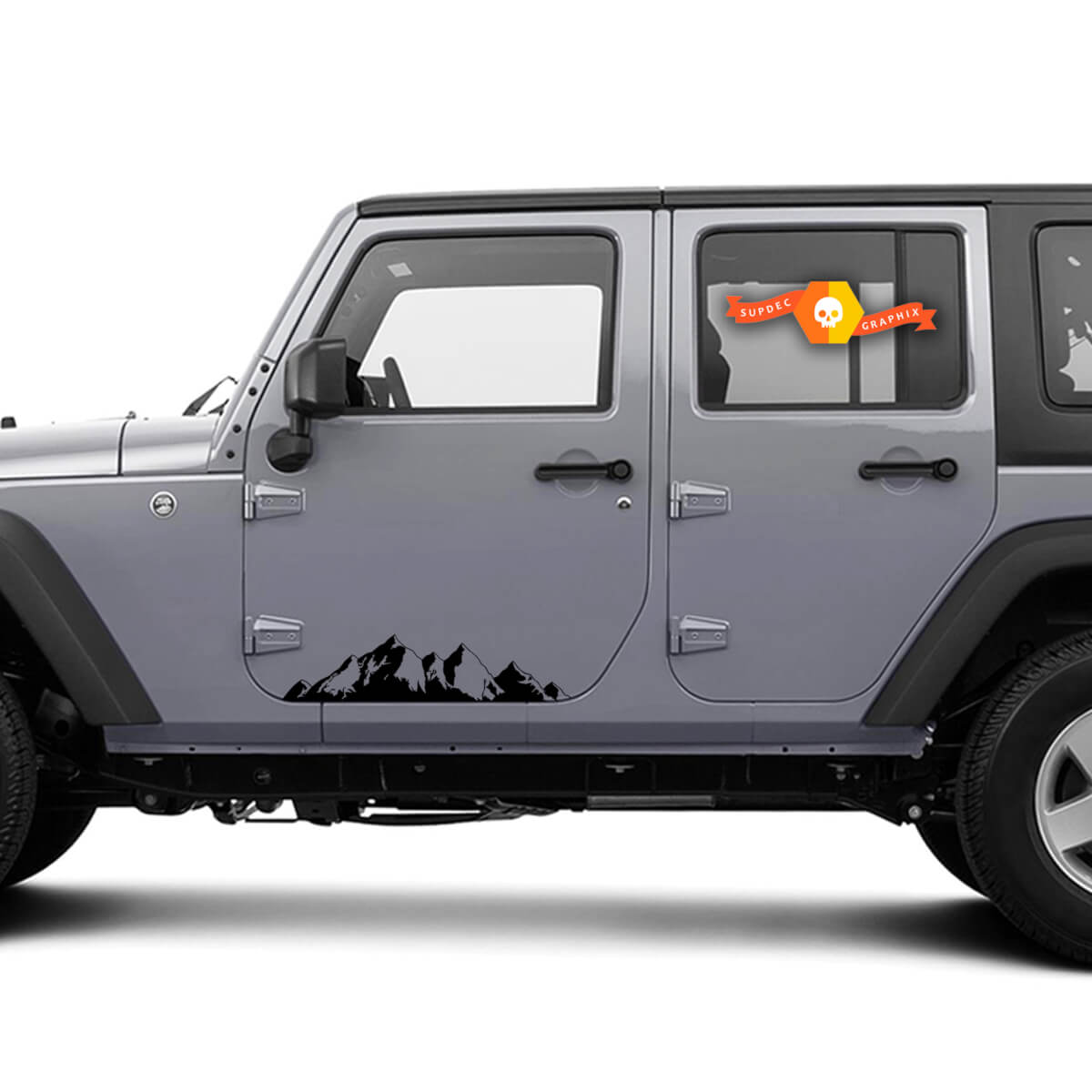 Adesivi montagna per auto camion suv camper porta corpo decalcomania  grafica finestra parabrezza vinile personalizzato foresta