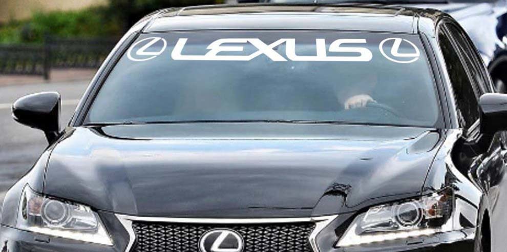 Lexus Windshield Sticker Banner Decalcomania Vinyl Luxury Toyota finestra grafica personalizzata