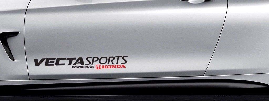 Vecta Sports Powered by Honda Car Decalcomania Adesivo in vinile Si Civic Accord S2000 SI