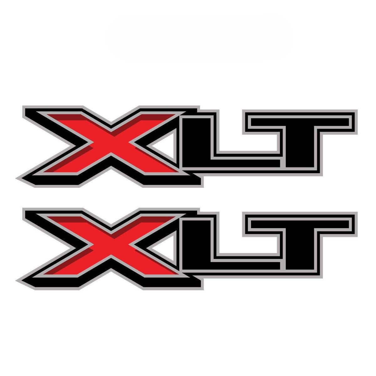 Set di 2: 2018 Ford F-150, F-250 XLT decalcomania in vinile adesivo pick-up camion comodino