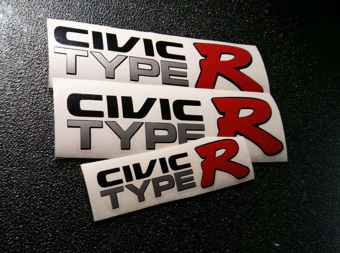Set Adesivi in Vinile Stile Civic Type R per Honda Civic EK9