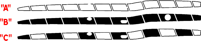 Kit strisce laterali stroboscopiche per la parte superiore del corpo superiore a tutta lunghezza Dodge Challenger dal 2008 in poi