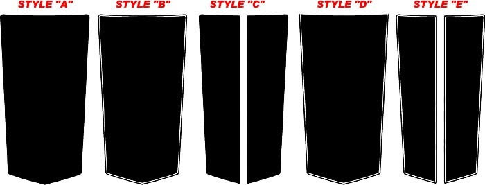 Adesivo in Vinile a Fascia Centrale per Cofano per Chevrolet Camaro LS/LT/SS 2010+