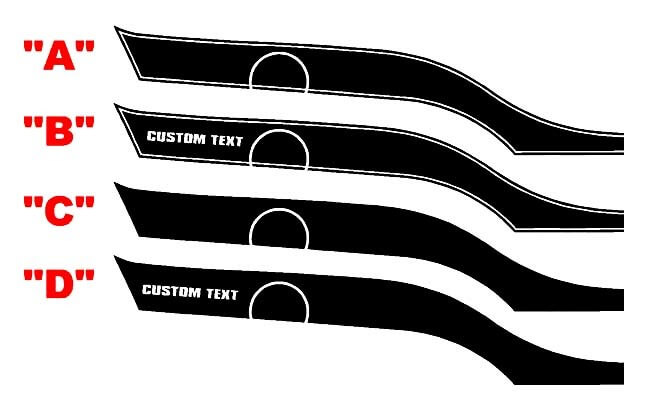 2010-2015 Chevrolet Camaro Moderne strisce laterali in stile sportivo 