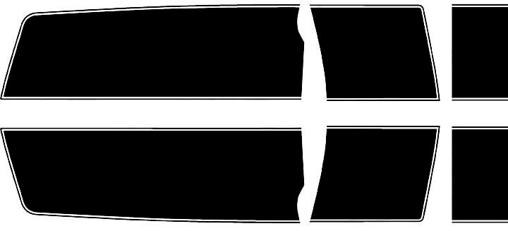 2010 Chevrolet Camaro Bumble Bee Style, kit strisce da rally di lunghezza estesa adesivi per decalcomanie in vinile
