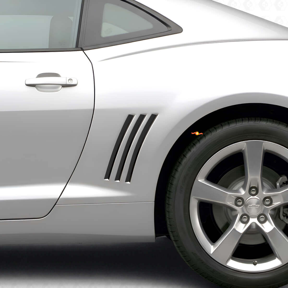 Kit di Adesivi in Vinile a Strisce Blackout per il Pannello Posteriore Laterale per Chevrolet Camaro 2010-2015