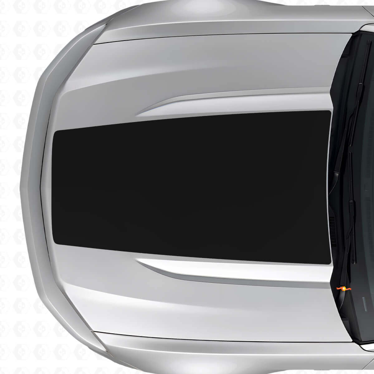 Adesivi in Vinile Neri a Fascia Centrale per Cofano per Musclecar Musclecarmodel 2015-2020