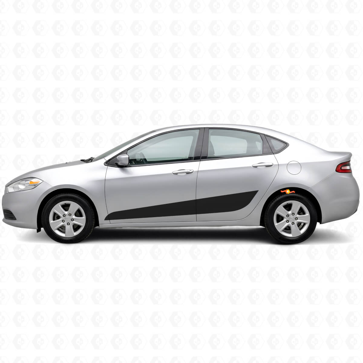 Kit Adesivi in Vinile con Strisce Laterali Decorate per Dodge Dart