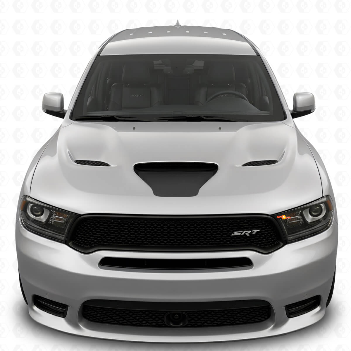 Kit decalcomanie adesivi oscuranti per cofano Dodge Durango SRT/RT/GT 2018 e successivi
