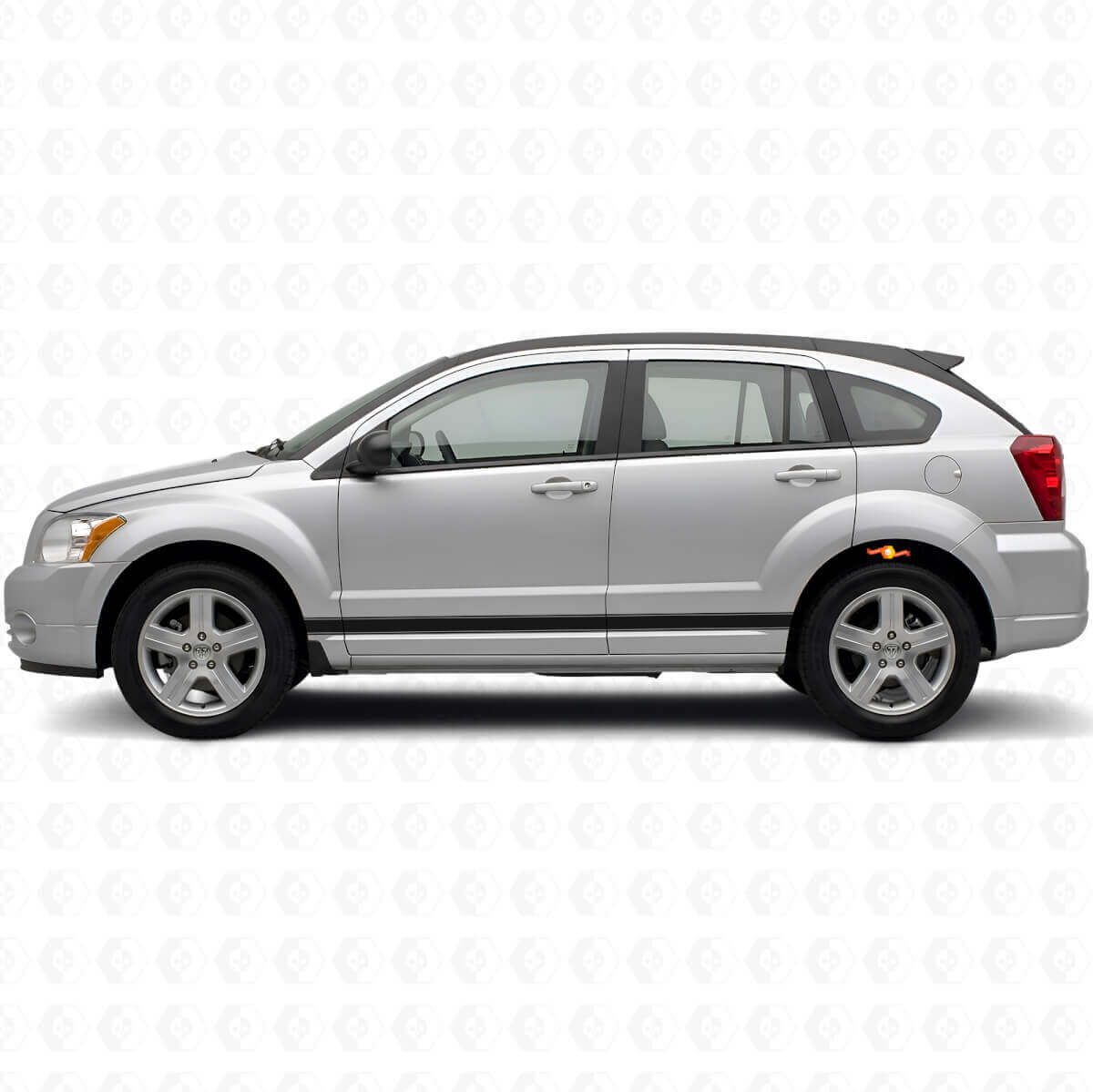 Kit di Adesivi in Vinile a Strisce Laterali Lineari per Dodge Caliber 2007+