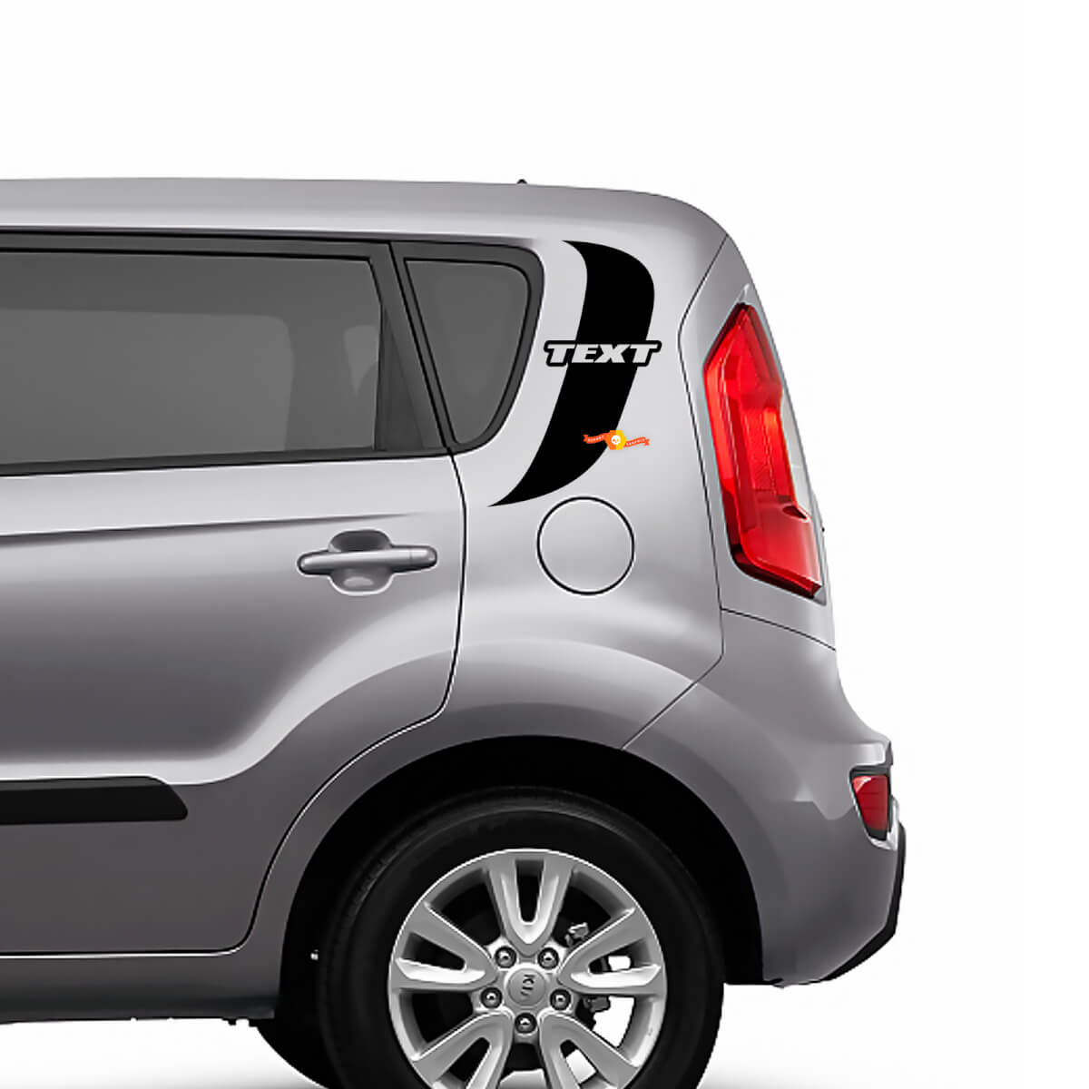 Adesivo decalcomania grafica per montante posteriore laterale adatto a Kia Soul 2
