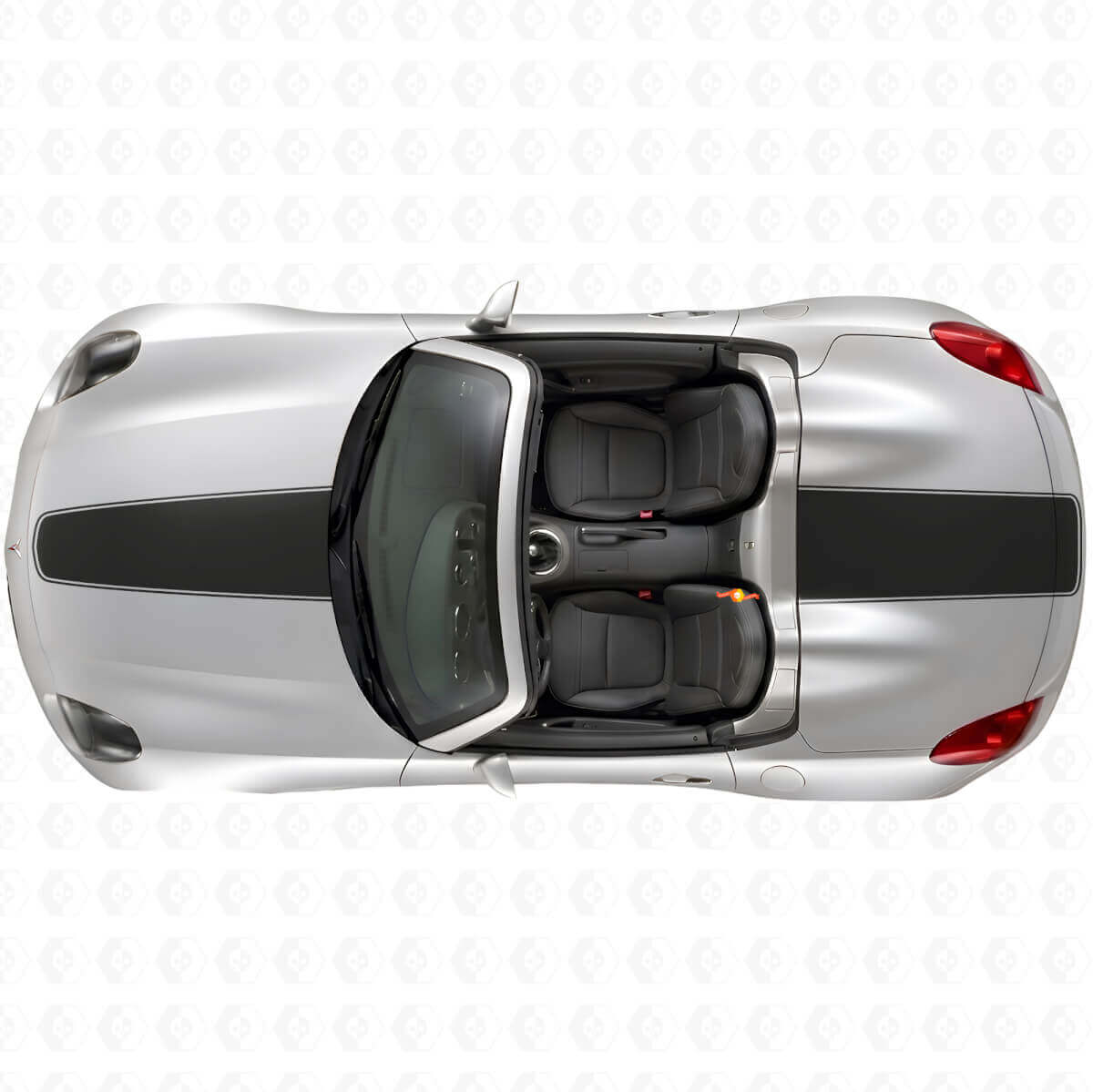 Set di Adesivi in Vinile a Strisce per Cofano e Bagagliaio per Pontiac Solstice 2007+