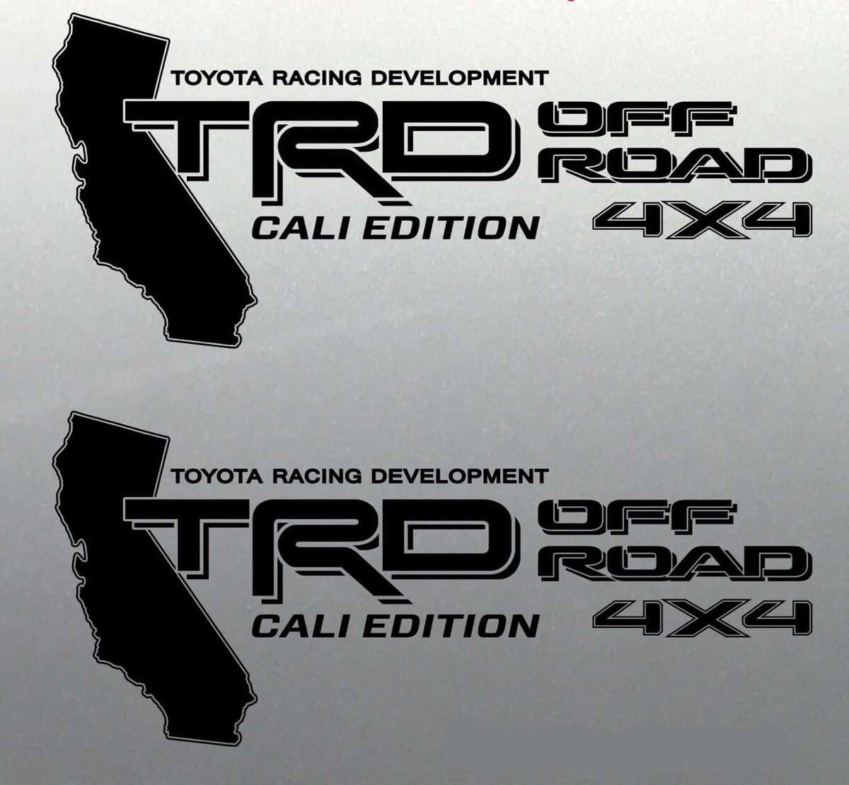 Adesivo in vinile TRD Off Road 4x4 Cali Edition per Toyota Tacoma Tundra