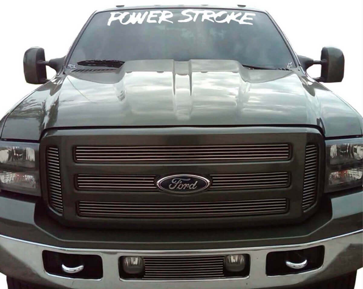Adesivo in Vinile Power Stroke per Parabrezza per Musclecar Expedition 1950-2017