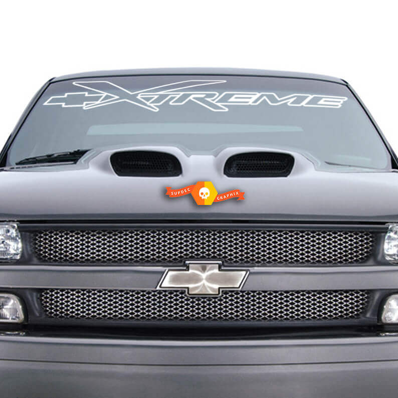 1950-2017 Xtreme S10 Pickup Parabrezza Corpo Decalcomania New Custom 1PC Tahoe Suburban Avalanche Z71
