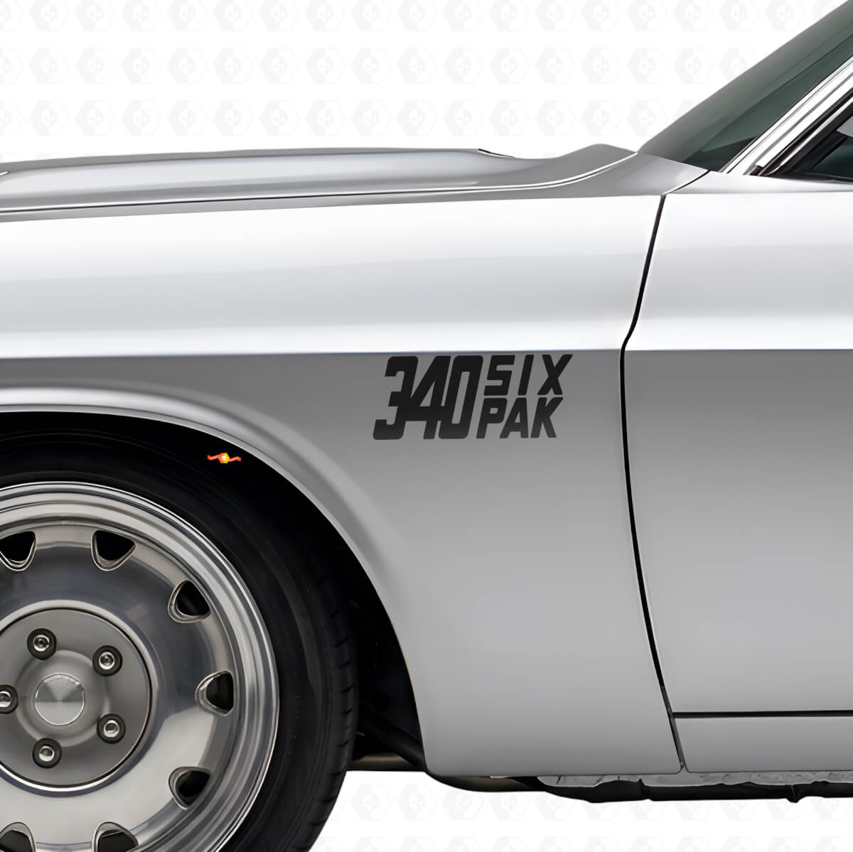 Kit adesivi laterali in vinile Six Pak 340 per Dodge Viper Charger Ram Challenger