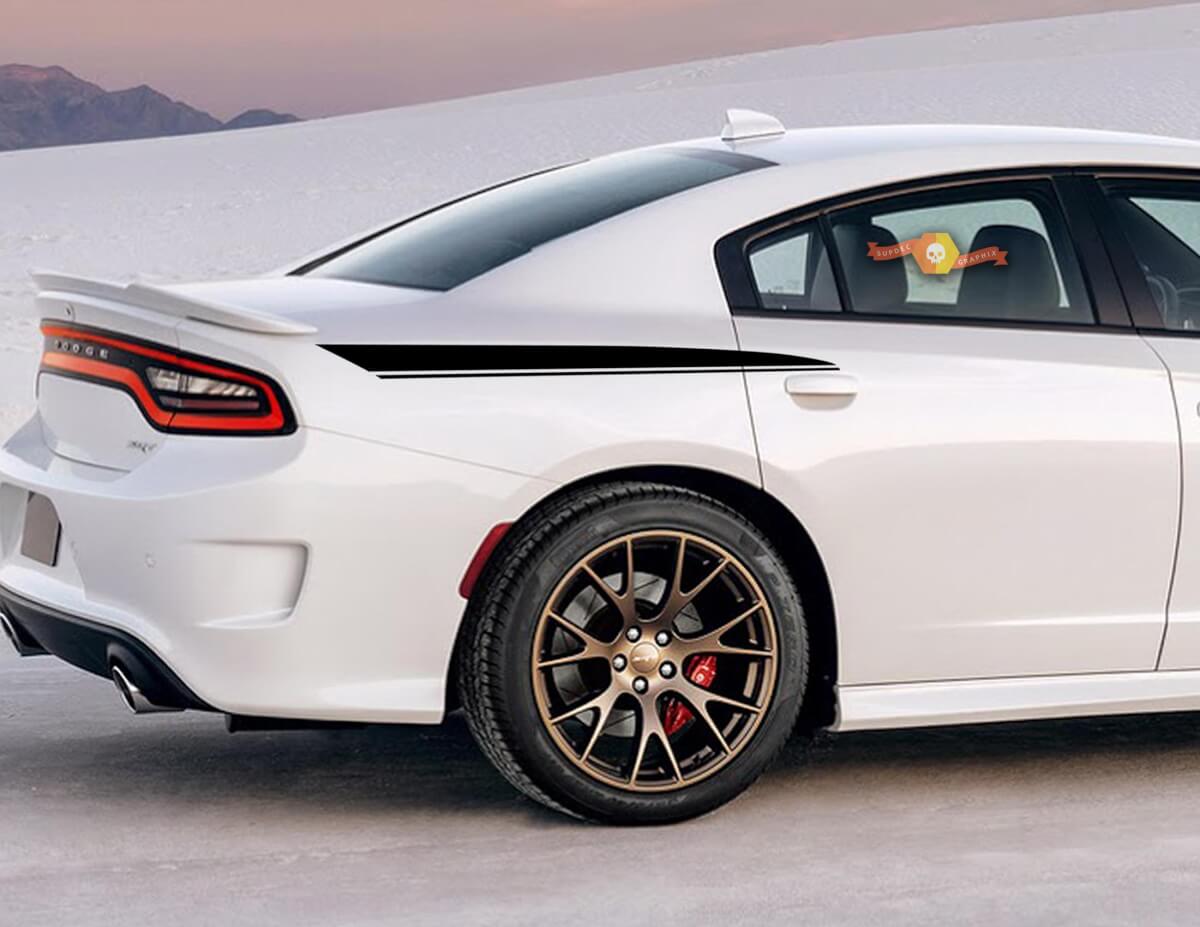 Kit Adesivi in Vinile per Striscia Laterale Posteriore per Dodge Charger
