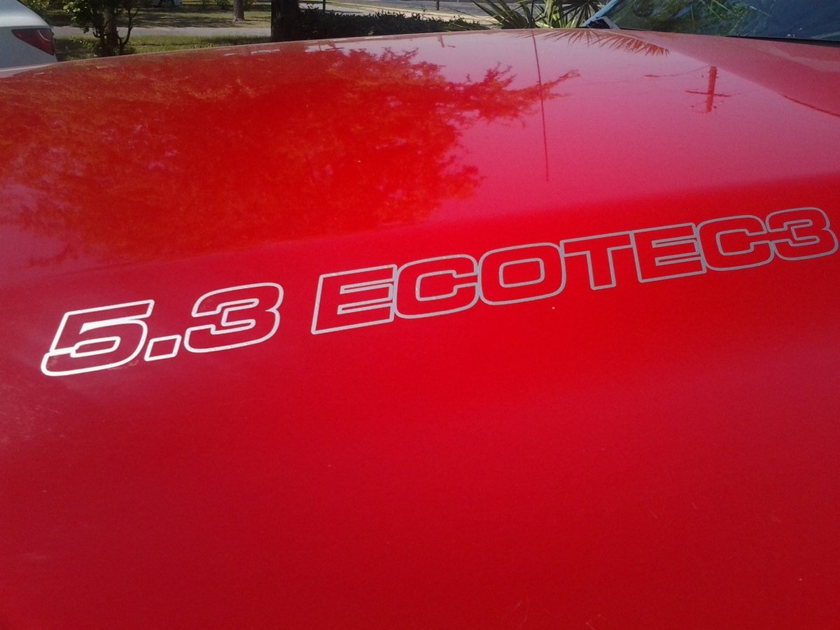 5.3L ECOTEC3 Decalcomanie per cappuccio - Chevrolet