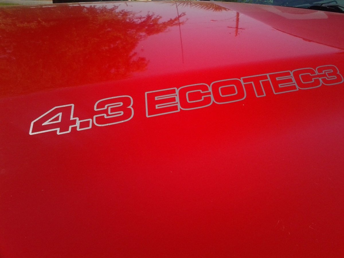4.3L ECOTEC3 Decalcomanie per cappuccio - Chevrolet