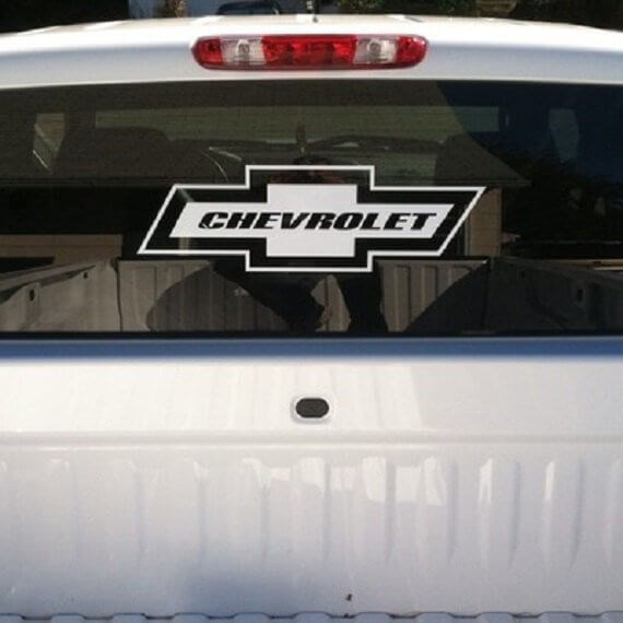 Adesivo per vetro Chevrolet da 22 pollici - Scegli il colore che preferisci

