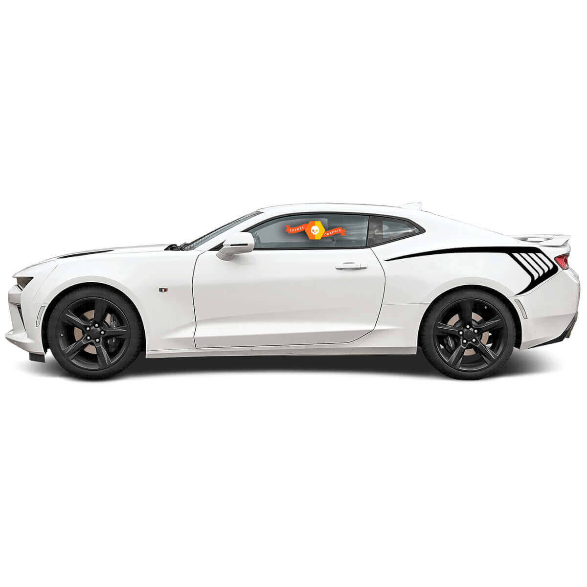 Adesivi in vinile a striscia laterale posteriore per Chevrolet Camaro 2016-2018