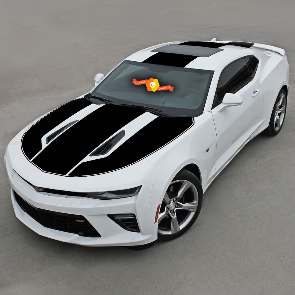 CHEVROLET CAMARO 2016 - 2018 OVER THE TOP STRIPES COFANO TETTO E POSTERIORE
