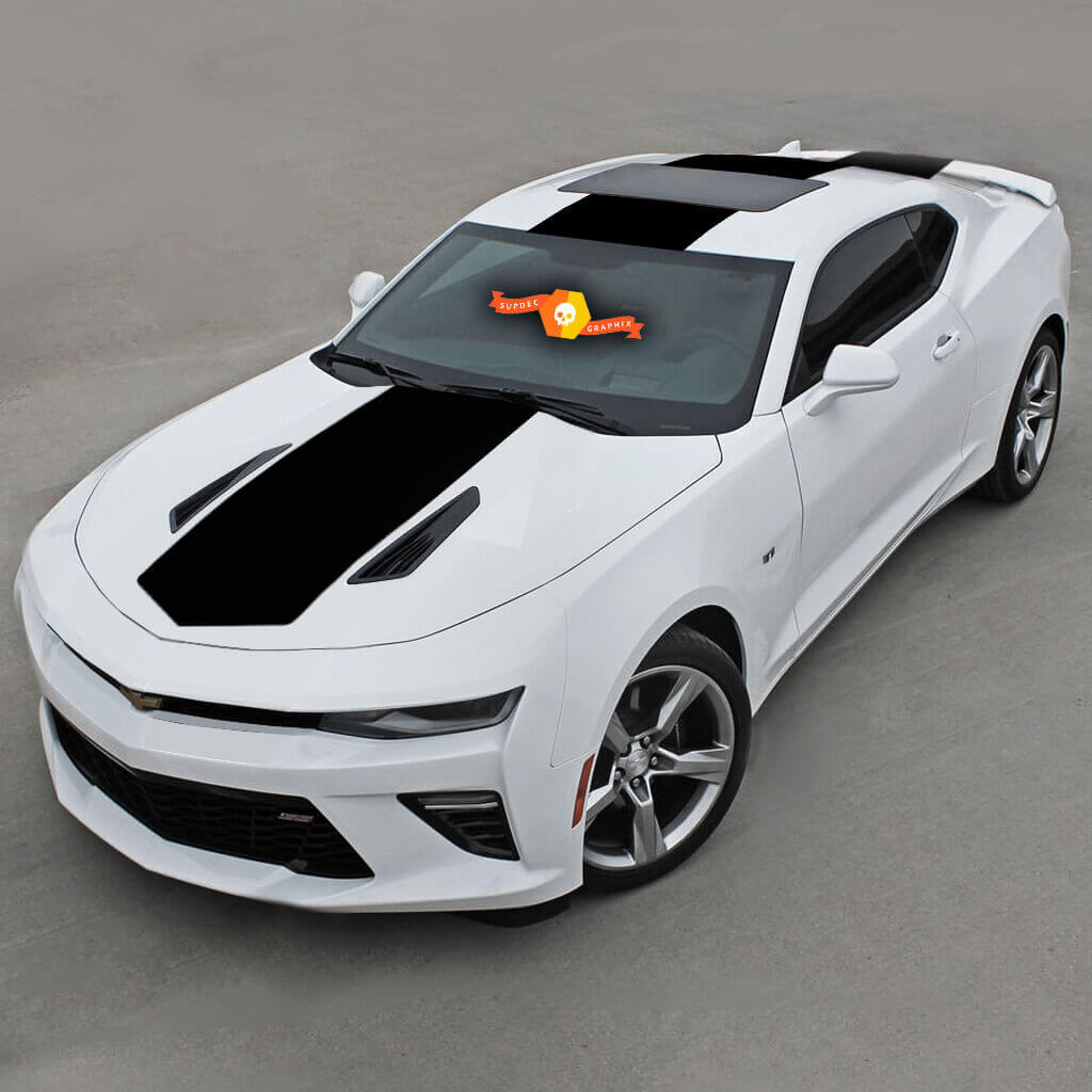 Striscia superiore completa in vinile adesivo per Chevrolet Camaro 2016-2018