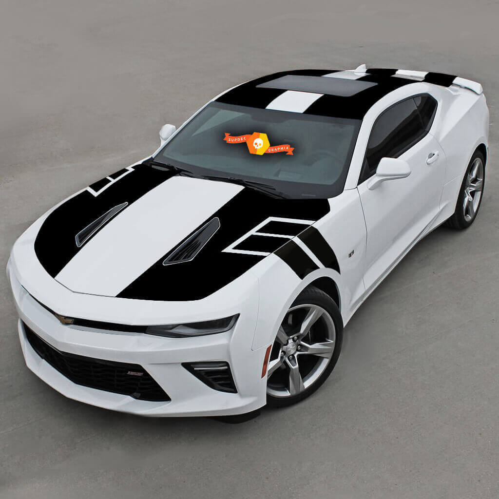 Chevrolet Camaro 2016-2018 -ss- Ns1 Stile sopra le strisce in vinile
