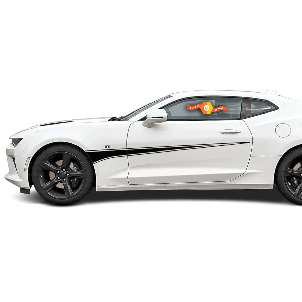 Decalcomanie per adesivi con accenti laterali per porte Chevrolet Chevy Camaro 2010-2024

