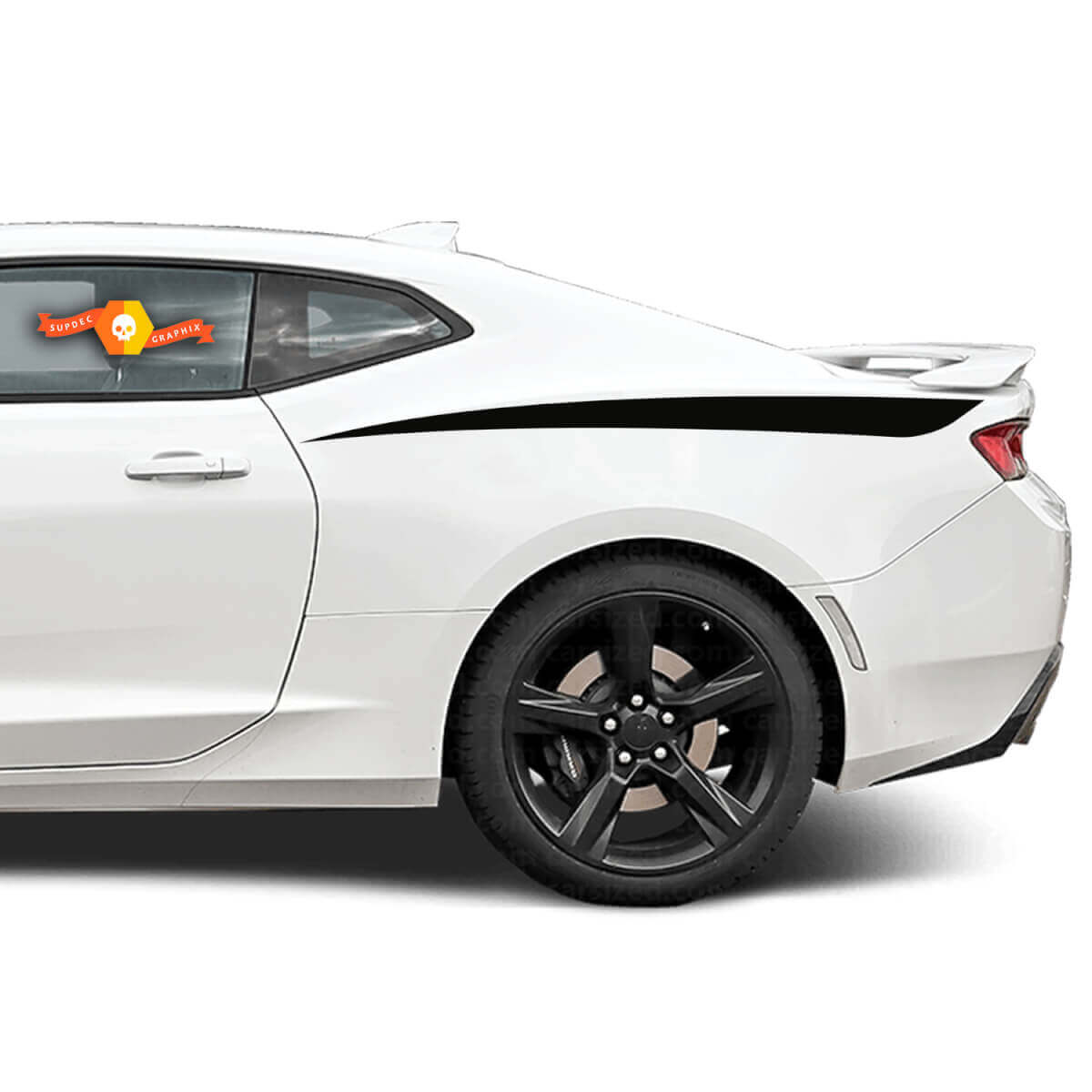 Strisce adesive per adesivi con accento laterale posteriore Chevrolet Camaro 2010-2018
