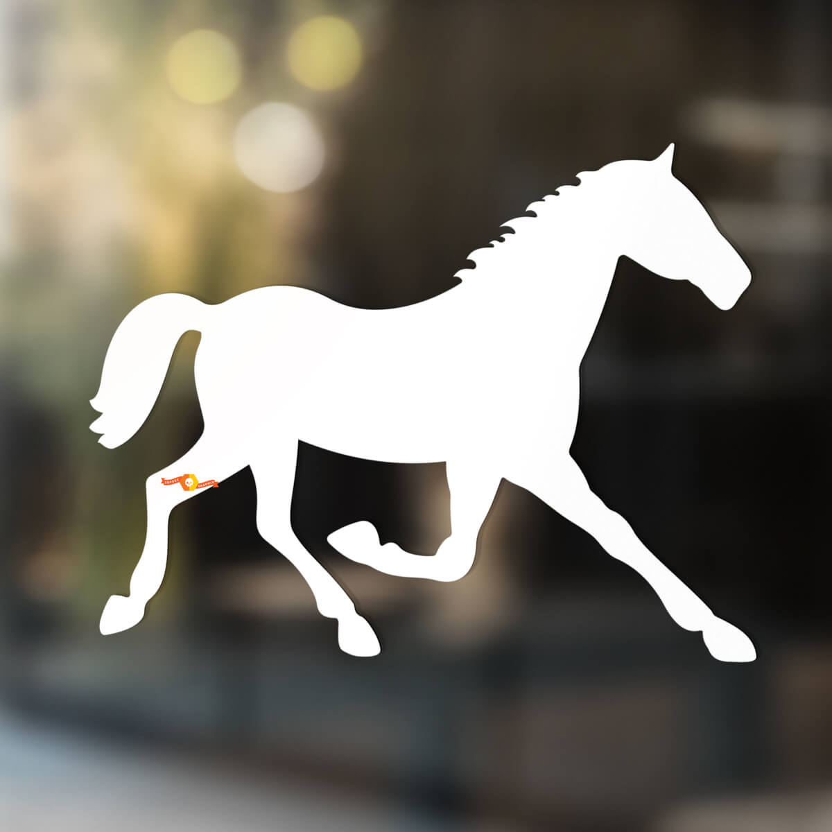 Cavallo Vinile Arte Parete Finestra Bagno Adesivo Decalcomania #3
