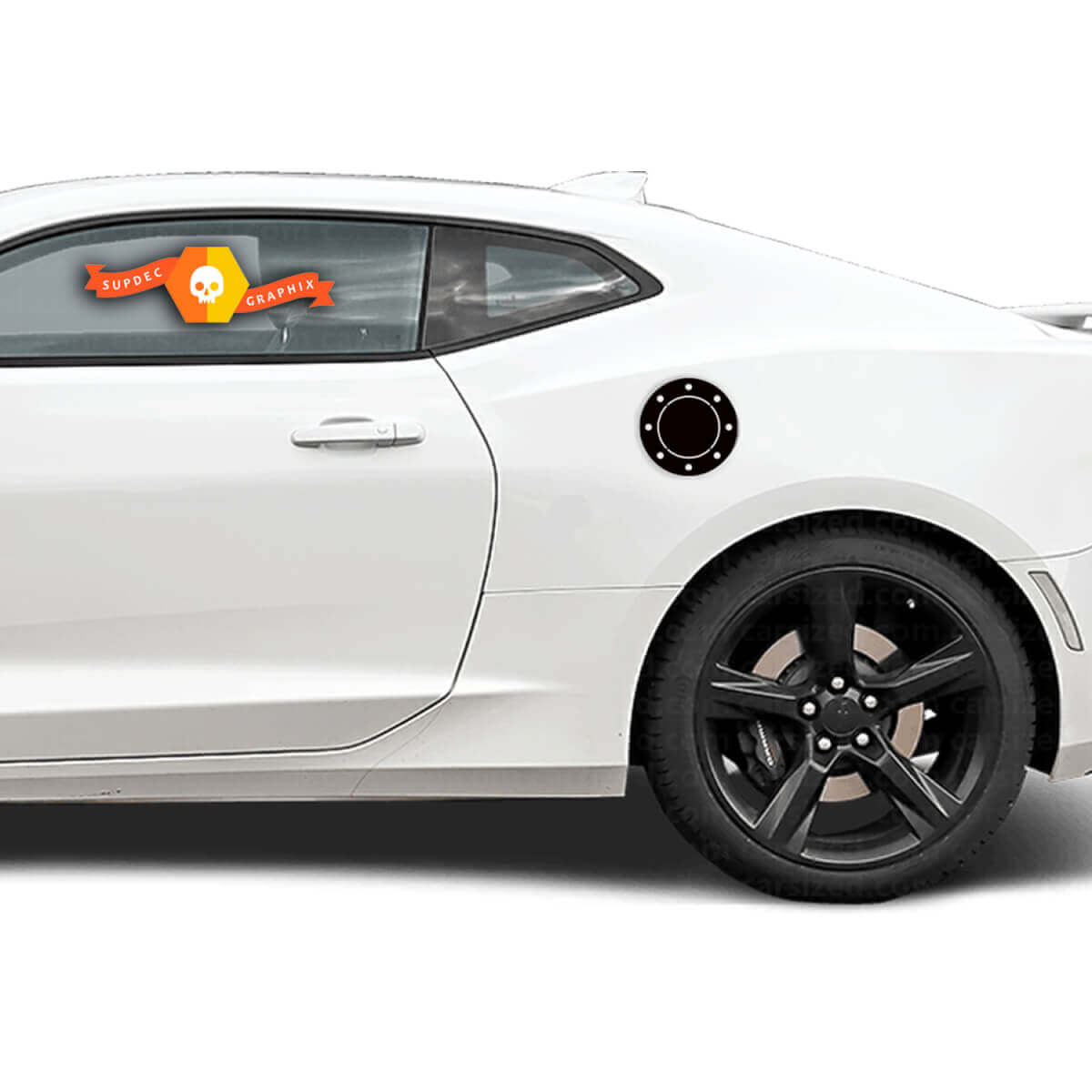 Decalcomania adesiva per sovrapposizione porta coperchio serbatoio benzina Chevrolet Camaro 2010-2020
