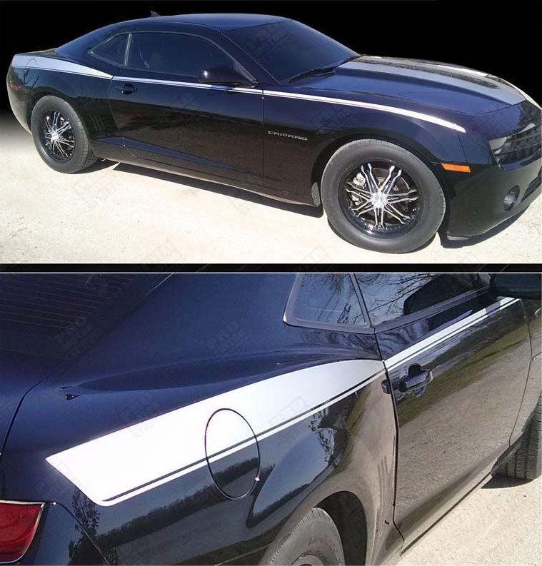 Legacy Style Upper Sport Stripe Pair — Adesivo in vinile (fianco) per Chevrolet Camaro 2010-2015