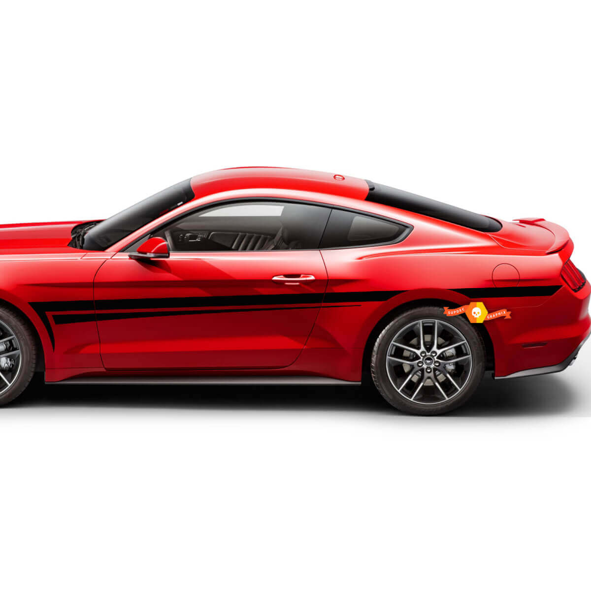 Adesivi in vinile a strisce laterali stile tribale per Musclecar Musclecarmodel 2005-2024